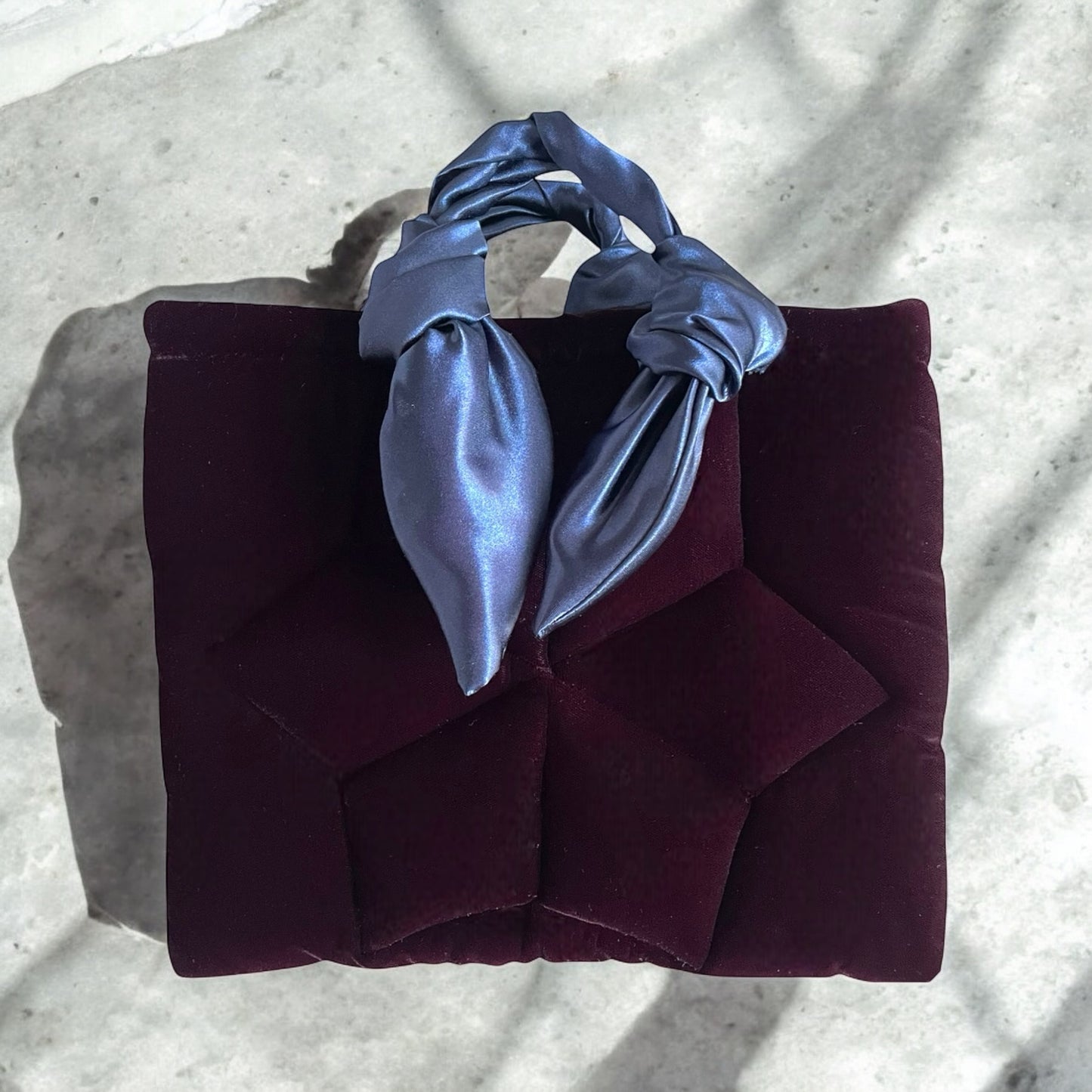 Burgundy Velvet Bag